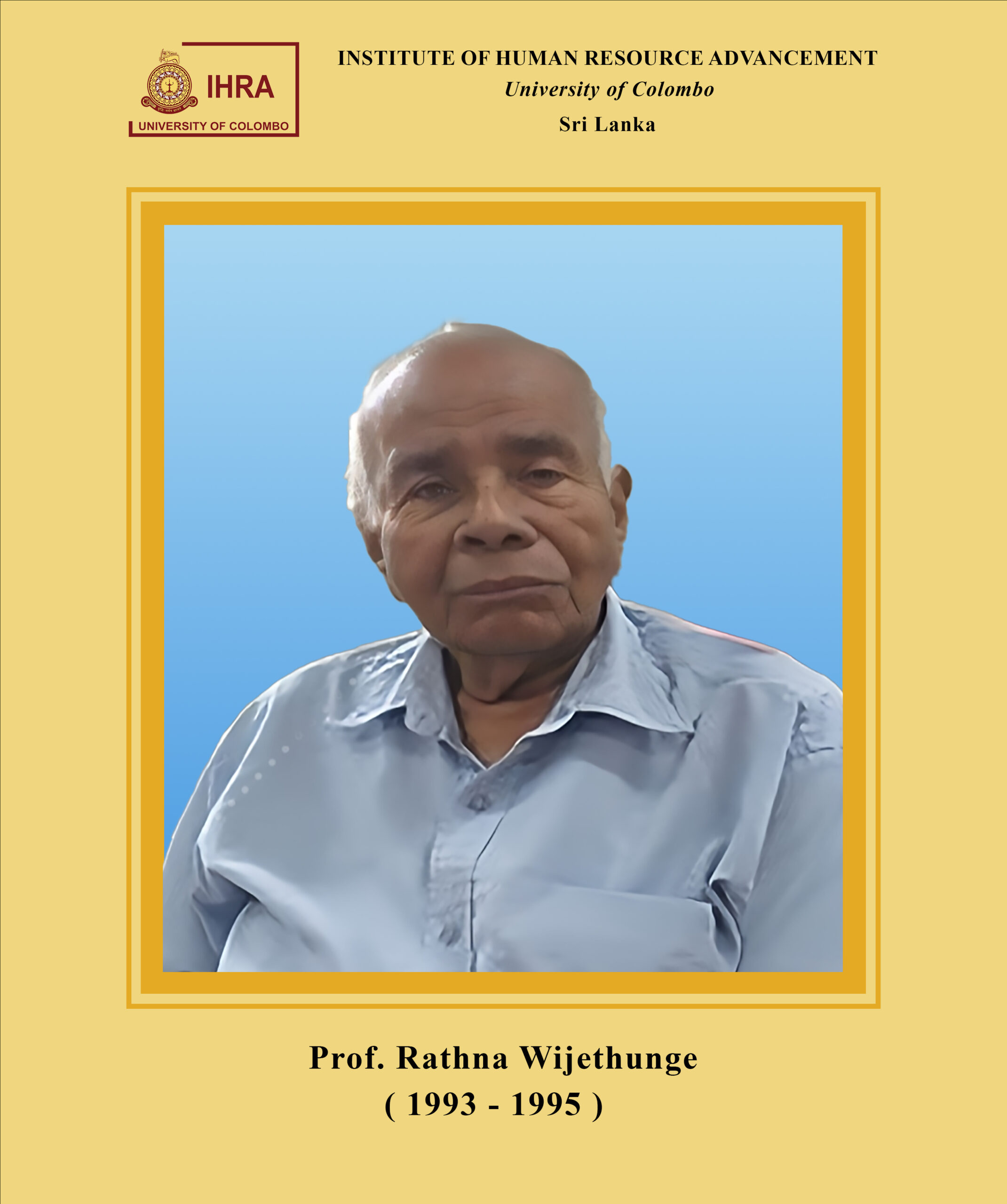 Prof. Rathna Wijethunge