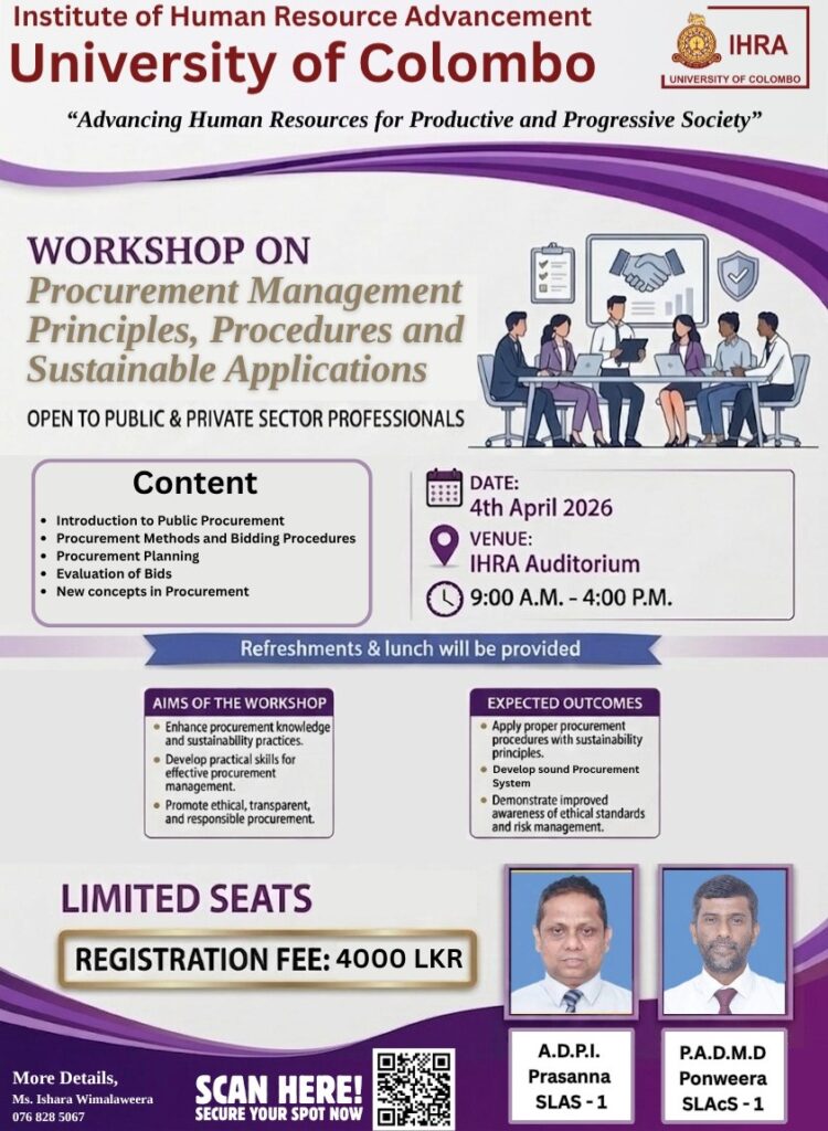 Enhancing Procurement Knowledge: Workshop on Sustainable Procurement Practices