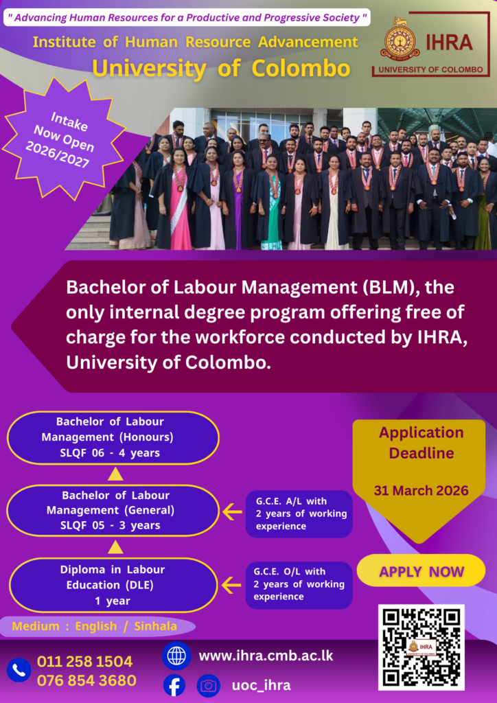 Application Calling for Bachelor of Labour Management (BLM) 2026/2027