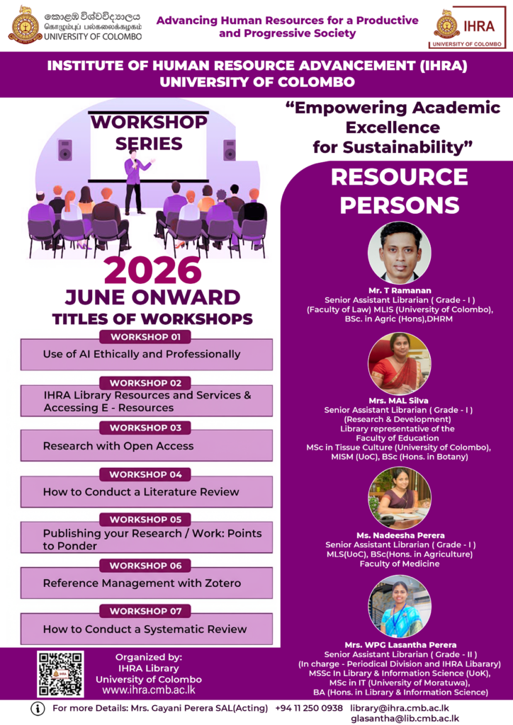 Research & Academic Workshop Series 2026