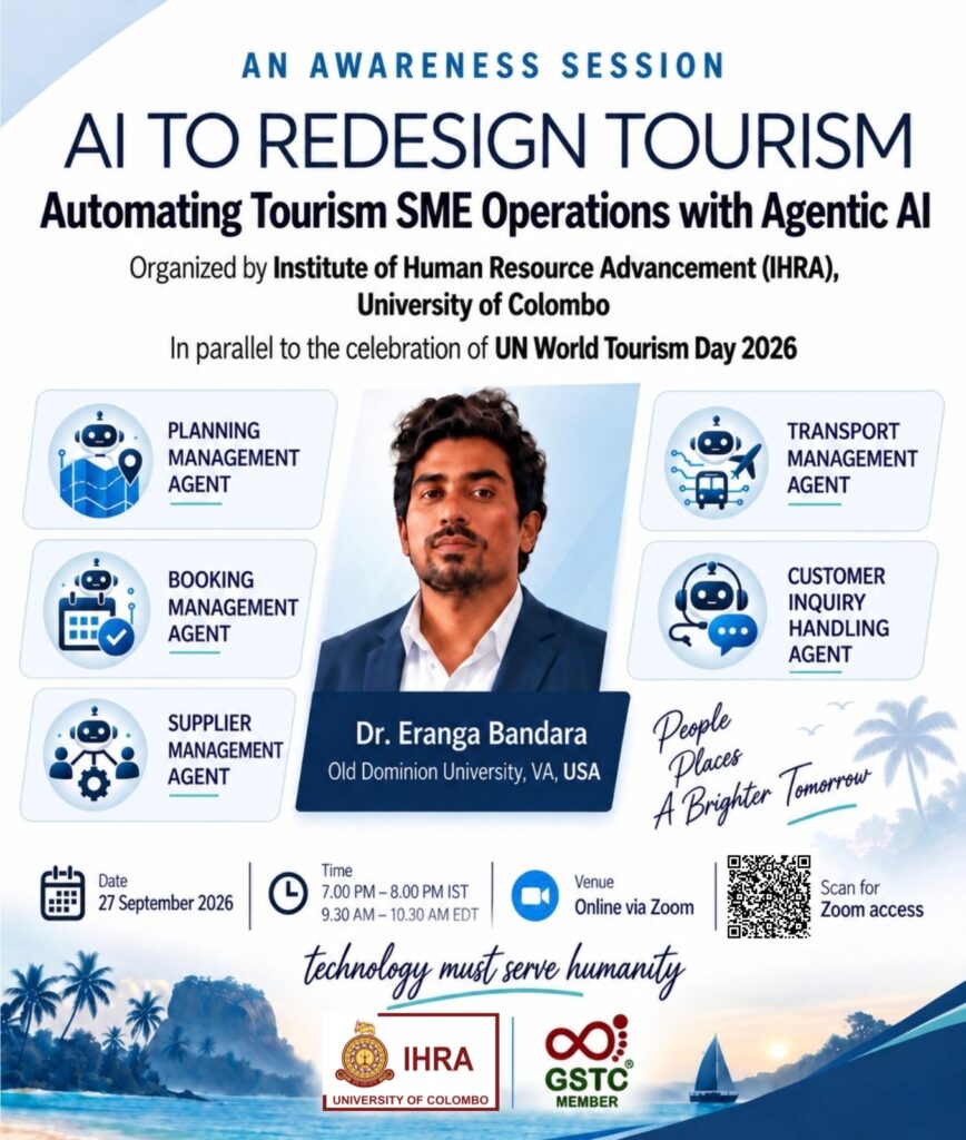 AN AWARENESS SESSION: AI TO REDESIGN TOURISM